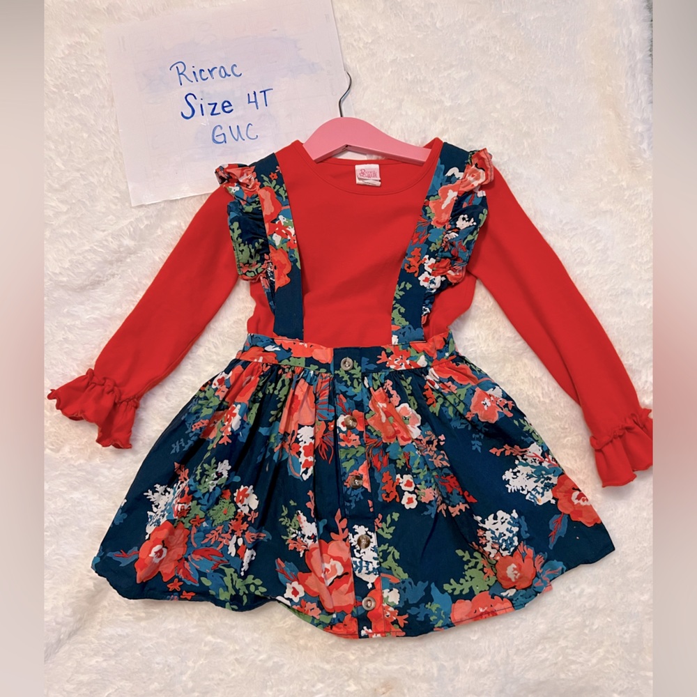 Ricrac & Ruffles 4T EUC